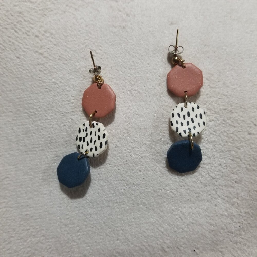 Polymer clay earrings
